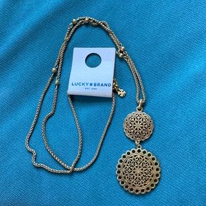 BNWT gold-colored Lucky Brand necklace